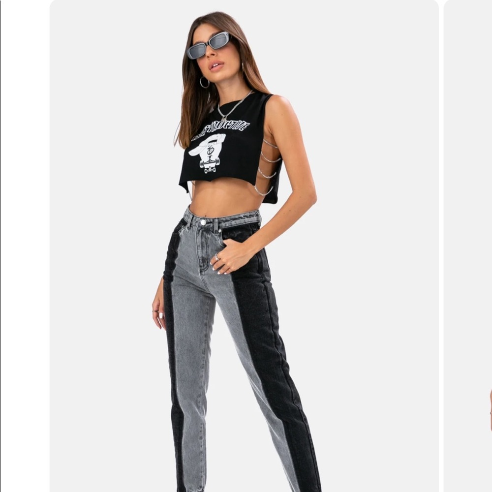 Brand New Adika Black and Grey Jeans